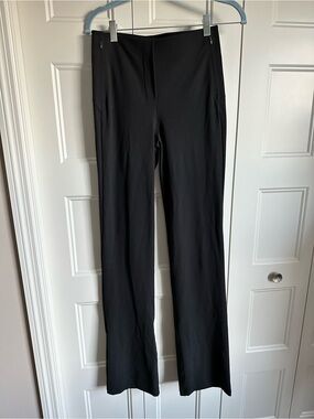 Lululemon Black High Rise Wide Leg Pants Size 6 Stretch Travel Work Athleisure